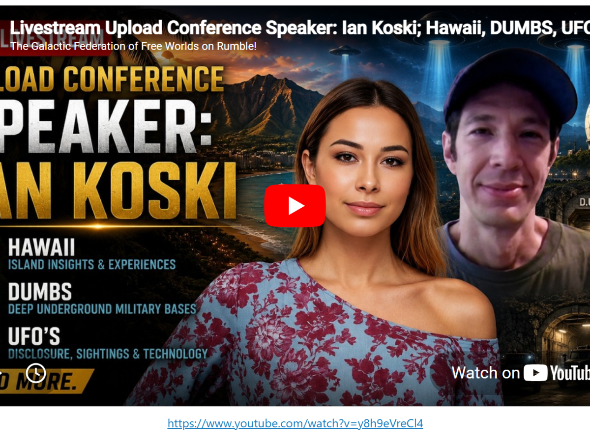 Livestream Upload Conference Speaker: Ian Koski; Hawaii, DUMBS, UFO’s and&nbsp;more.